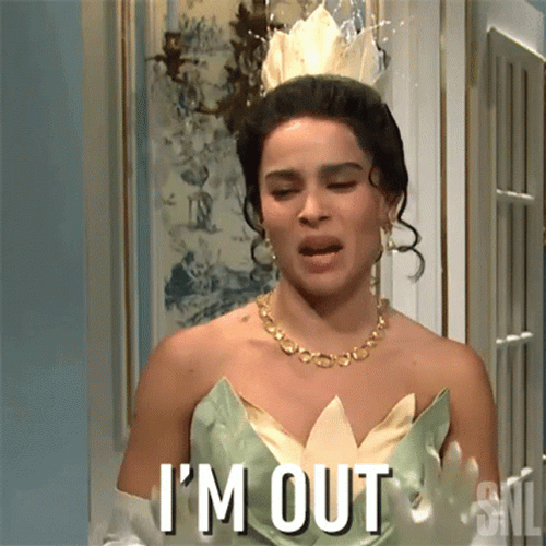 Zoe Kravitz I'm Out GIF
