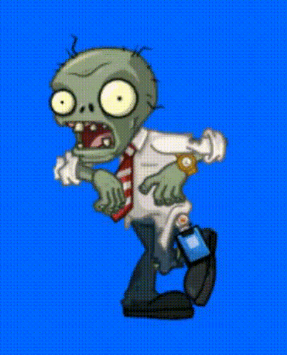 Zombie In White Shirt And Tie GIF