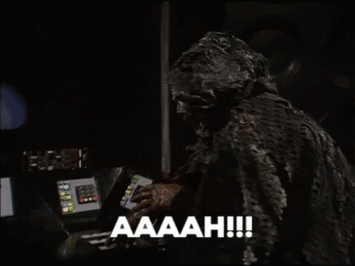 Zombie Saying Aaah