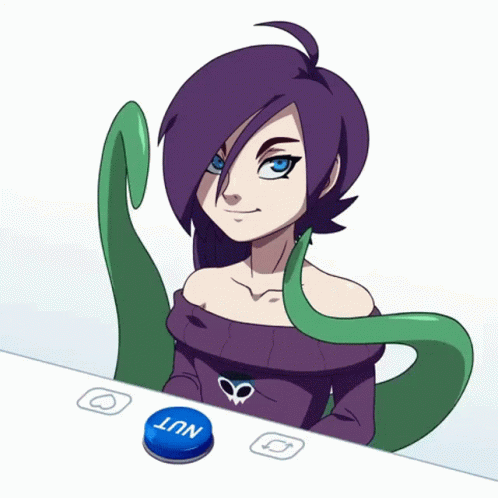 Zone Tan Anime Tentacles Pressing Buttons GIF