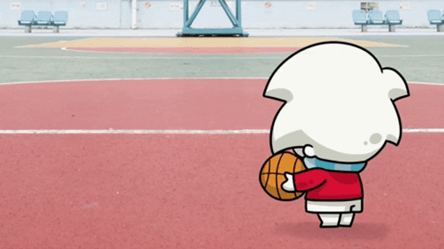 Zoom Background Basketball Cartoon GIF