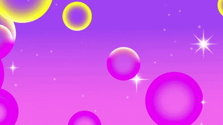 Zoom Background Galaxy Bubbles GIF