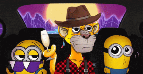 Zoom Background Panther Minion GIF