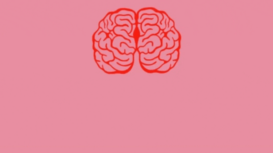Zoom Background Pink Brain GIF