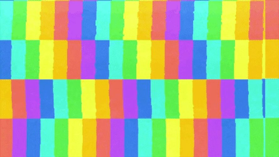 Zoom Background Rainbow Glitch GIF