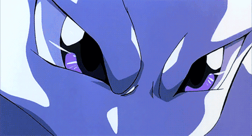 Zoomed In Angry Mew GIF