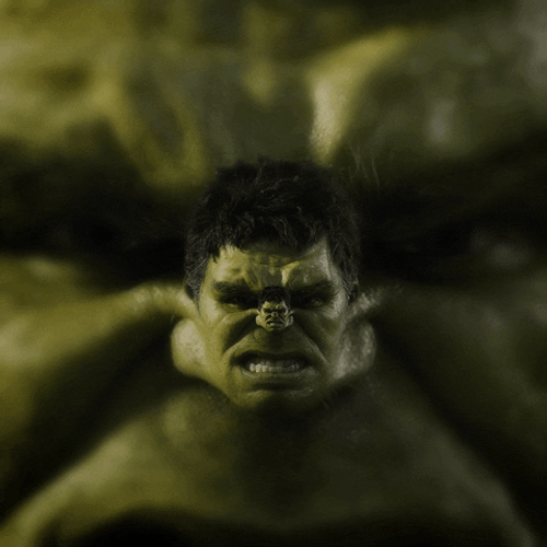 Hulk Flexing His Muscle GIF