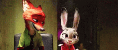 Zootopia Judy Nick Scary Suspense Turn Aroud GIF