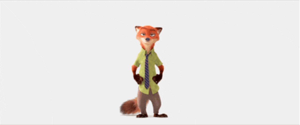 Zootopia Nick Wilde Emotionless Face GIF