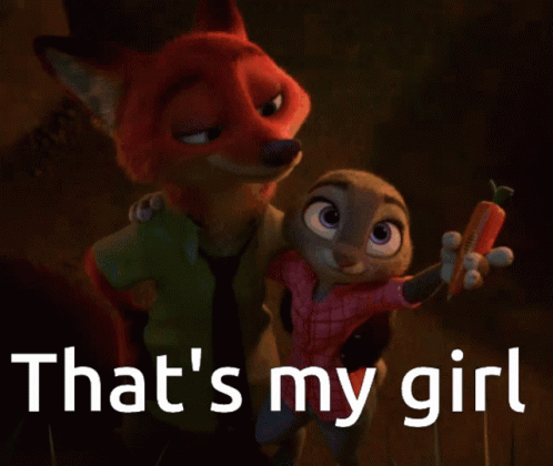 Zootopia Nick Wilde Judy Hopps Thats My Girl GIF