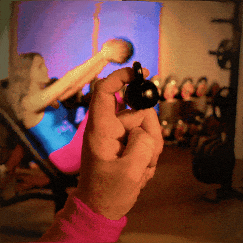 Zottman Curl Funny Finger Dumbbell Meme GIF