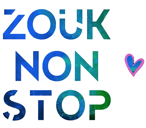 Zouk Non Stop Sign with Pink Heart