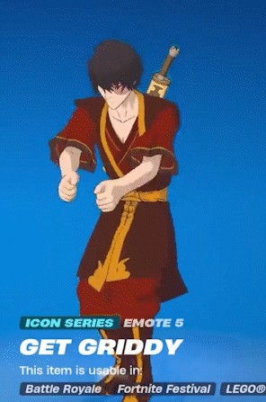 Zuko Fortnite Griddy GIF