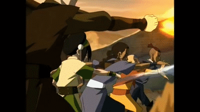 Zuko Helping Friends Using Fire Bending GIF