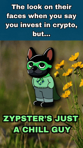 Zypster 'S Just A Chill Guy With A Cartoon Dog GIF