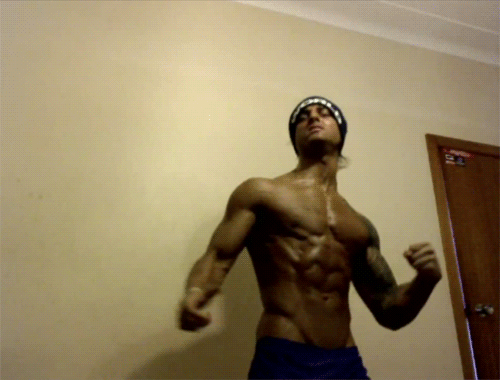 Zyzz Bodybuilder Flex GIF