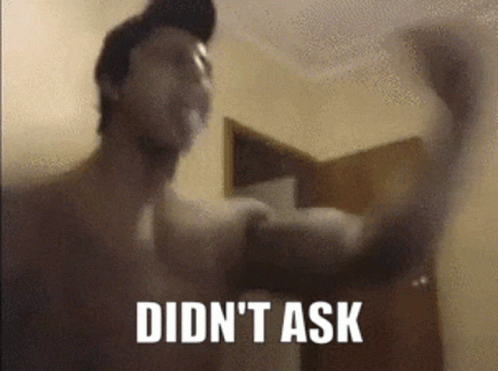 Zyzz Didn't Ask GIF