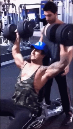 Zyzz Lifting Weights Gym GIF