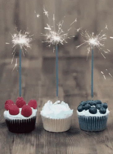 Cupcake Happy 4th Of July Birthday