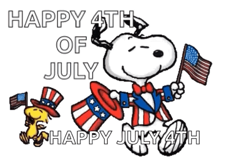 Happy 4th Of July Birthday Snoopy
