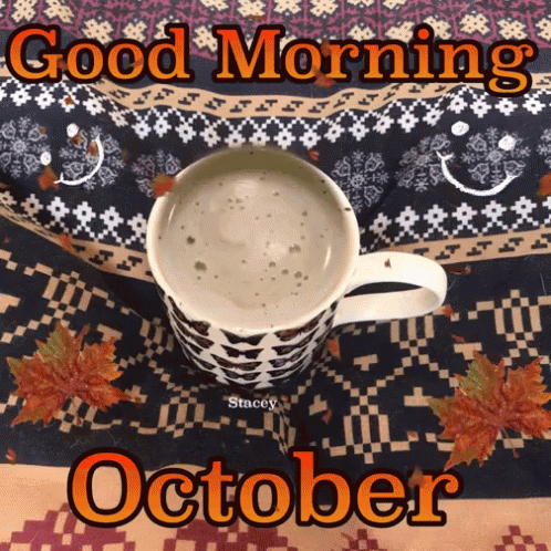 October Autumn Cozy Morning Coffee