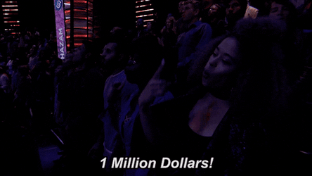 1 Million Dollars Audience Cheering GIF