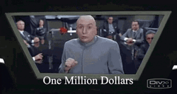 1 Million Dollars Dr Evil Mike Myers GIF