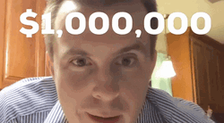 1 Million Dollars Happy Luke Guy GIF