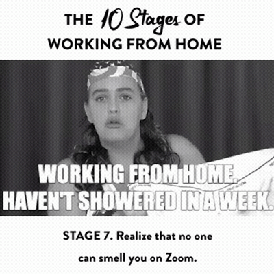 10 Stages Of Working From Home Stage 7 GIF