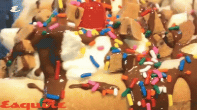 100% Impact On Blue And Yellow Background GIF