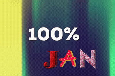 100% Jan Sign In Red Letters GIF