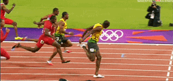 100 Meter Dash Finish Line GIF