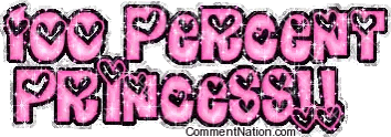 100 Percent Princess Sticker