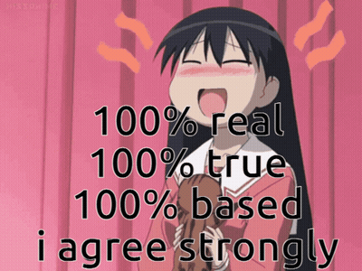 100% Real 100% True 100% Based Girl GIF