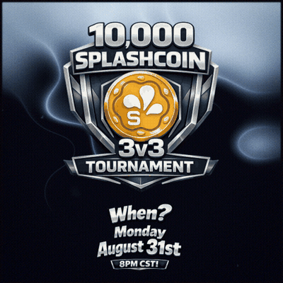 10000 Splash Coin 3V3 Tournament Advertisement GIF