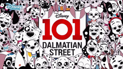 101 Dalmatian Street Poster With Dalmatians GIF