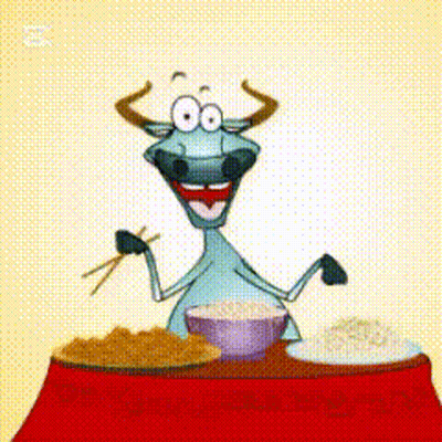 123Greetings Bull And Noodles GIF