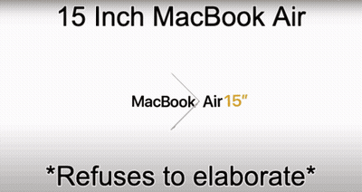 15 Inch MacBook Air GIF