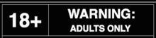 18 Plus Adults Only Warning Sign Animation
