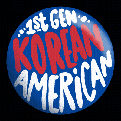 1St Gen Korean American Button GIF