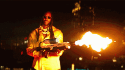 2 Chainz Using Flamethrower GIF