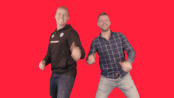 2 Johnnies Thrilled Thumbs Up Great Job Team GIF