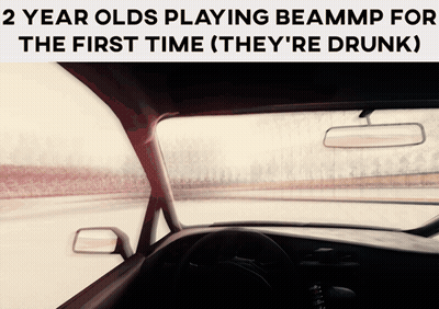 2 Year Olds Playing BeamMP For The First Time Car GIF