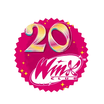 20 Years Of Wink Club Pink Sticker