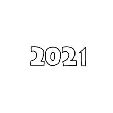 2021 Number Icon Animated Drawings GIF