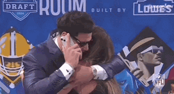 2024 Nfl Auto Draft Man Hugged Wife GIF