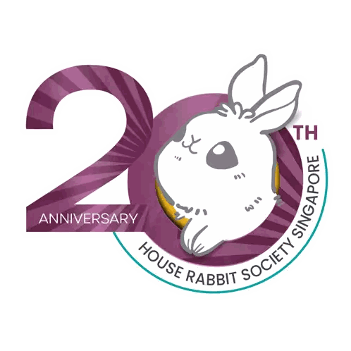 20Th Anniversary House Rabbit Society Singapore Logo Sticker