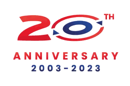 20Th Anniversary Logo 2003-2023 Sticker
