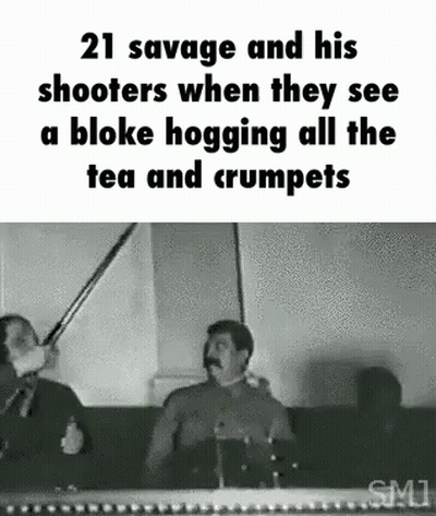 21 Savage And His Shooters Angry At Tea Hogger GIF