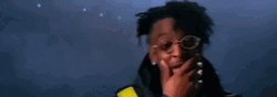 21 Savage Rapping On Eyeglasses GIF